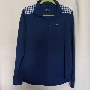 Vineyard Vines Women's Pullover size Large.  Navy and white super cute and cozy